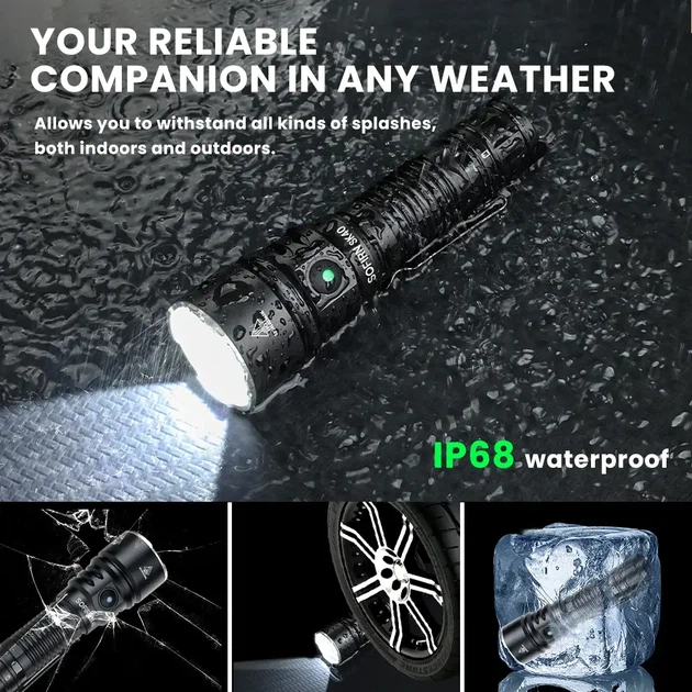 Профессиональный фонарь SOFIRN SK40 — IP68, 21700, 3200 lm, 580 м, SFT70 - изображение 5