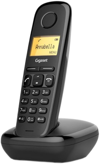 Telefon stacjonarny Gigaset A170 Duo Black (L36852-H2802-D201) - obraz 3