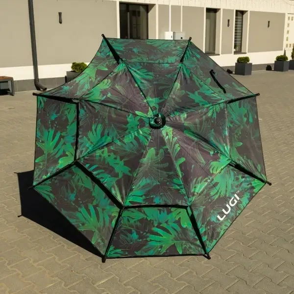 Парасоля садова пляжна 190×220 см зелена кругла Oxford для рибалки дачі тераси кафе захист від сонця Yiwu - зображення 5
