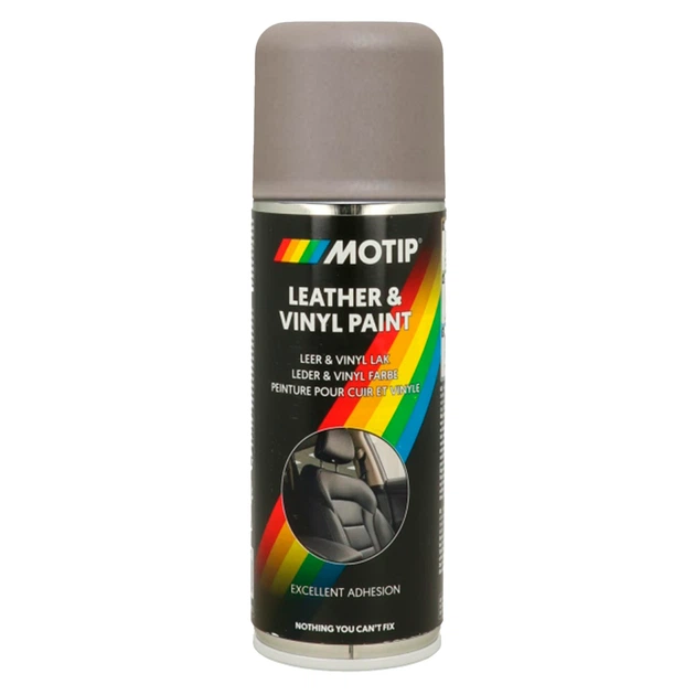 Фарба для шкіри та вінілу MOTIP Leather & Vinyl Paint бежево-сіра аерозоль 200 мл (04231BS) - Фото 1 Фарба для шкіри та вінілу MOTIP Leather & Vinyl Paint бежево-сіра аерозоль 200 мл (04231BS) - изображение 1