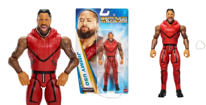 Figurka Mattel WWE Jimmy Uso Superstar Main Event 161 15 cm JHH88 (585945) (194735332687) - obraz 2
