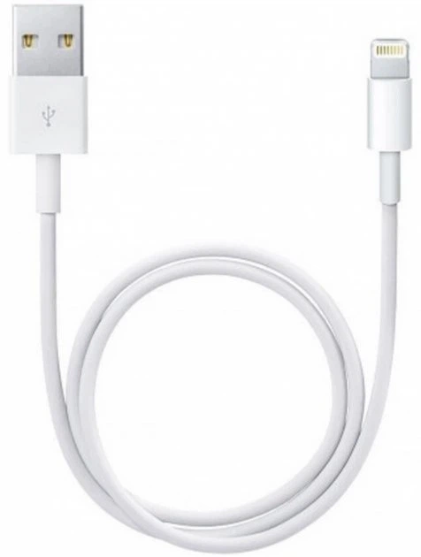 Кабель зарядки для Apple Lightning to USB для IOS устройств iPhone/iPad/iPod White - Фото 2 Кабель зарядки для Apple Lightning to USB для IOS устройств iPhone/iPad/iPod White - изображение 2