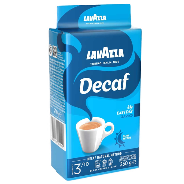 Кофе молотый Lavazza Dek Classico без кофеина 250 г - Фото 1 Кофе молотый Lavazza Dek Classico без кофеина 250 г - изображение 1