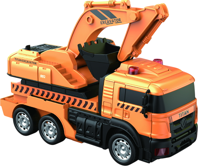 Дистанційно керований екскаватор VN Toys Speed Car R/C Robot Truck 41526 (5701719415264) - зображення 2