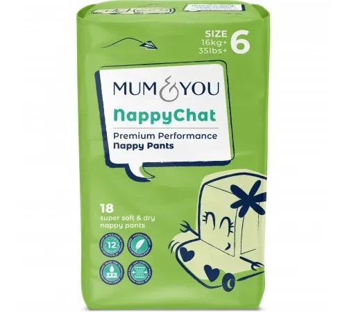 Підгузки-трусики Mum&you (16+кг) 18 шт - Фото 1 Підгузки-трусики Mum&you (16+кг) 18 шт - зображення 1
