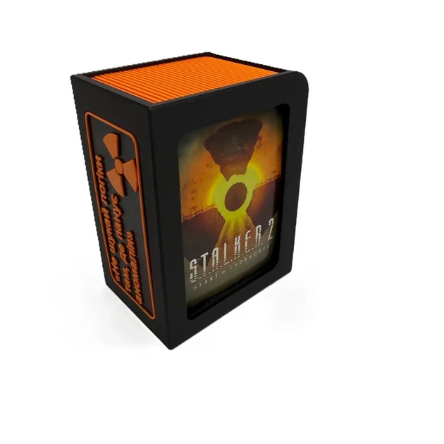 Бокс для колекційних карток зі шторкою у стилі STALKER 2 Чорний (BOX-STK-SLIDE-01) - изображение 4