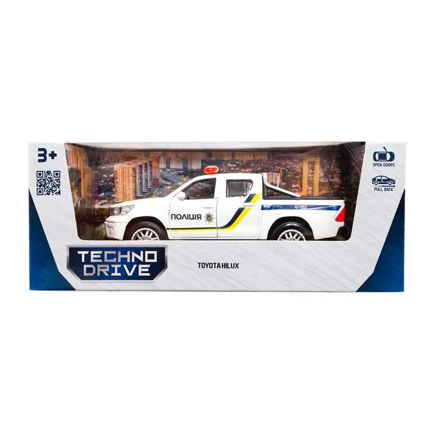 Автомодель TOYOTA HILUX Поліція KIDDISVIT KM250426 Різнокольоровий shop (6974465202511) - Фото 4 Автомодель TOYOTA HILUX Поліція KIDDISVIT KM250426 Різнокольоровий shop (6974465202511) - изображение 4