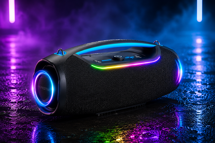 Колонка Bluetooth Hopestar A60 Ultra 450 Вт с микрофоном RGB, IPX6, 30000 мАч Hopestar M17516 Черный M17516 - изображение 3