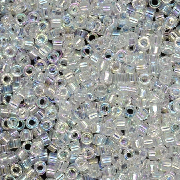 DB Бісер Miyuki Delica Beads 11/0 (райдужний сніжно-білий), 50 г - Фото 1 DB Бісер Miyuki Delica Beads 11/0 (райдужний сніжно-білий), 50 г - изображение 1