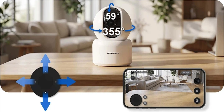 IP-камера Berdsen BD-940 поворотна 3 Мп Біла (5903890633745) - зображення 12