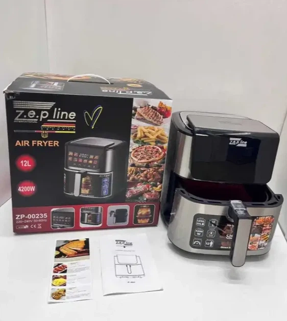 Аерофритюрниця Zepline ZP-00235 12 л 4200 Вт з сенсорним керуванням - зображення 8