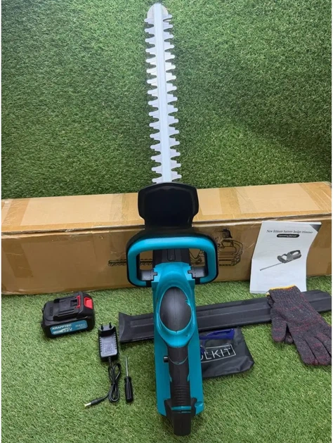 Кусторез аккумуляторный Krafftec Germany MDG5248 52 см 52V 2×6Ah Li-Ion бесщеточный с 2 АКБ кейс - Фото 3 Кусторез аккумуляторный Krafftec Germany MDG5248 52 см 52V 2×6Ah Li-Ion бесщеточный с 2 АКБ кейс - изображение 3