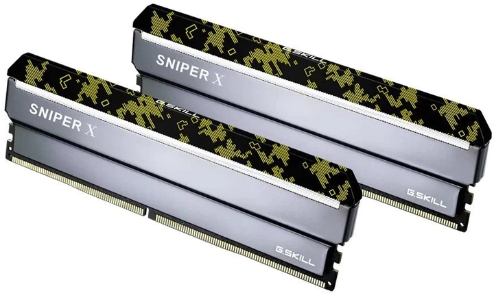 Модуль памяти G.Skill DDR4 32GB (2x16) Sniper X Digital Camo 3200MHz (F4-3200C16D-32GSXKB) - Фото 4 Модуль памяти G.Skill DDR4 32GB (2x16) Sniper X Digital Camo 3200MHz (F4-3200C16D-32GSXKB) - изображение 4