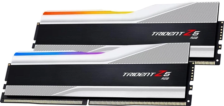 Оперативная память G.Skill DDR5-6000 65536MB PC5-48000 (Kit of 2x32768MB) Trident Z5 RGB Silver (F5-6000J3238G32GX2-TZ5RS) - Фото 3 Оперативная память G.Skill DDR5-6000 65536MB PC5-48000 (Kit of 2x32768MB) Trident Z5 RGB Silver (F5-6000J3238G32GX2-TZ5RS) - изображение 3