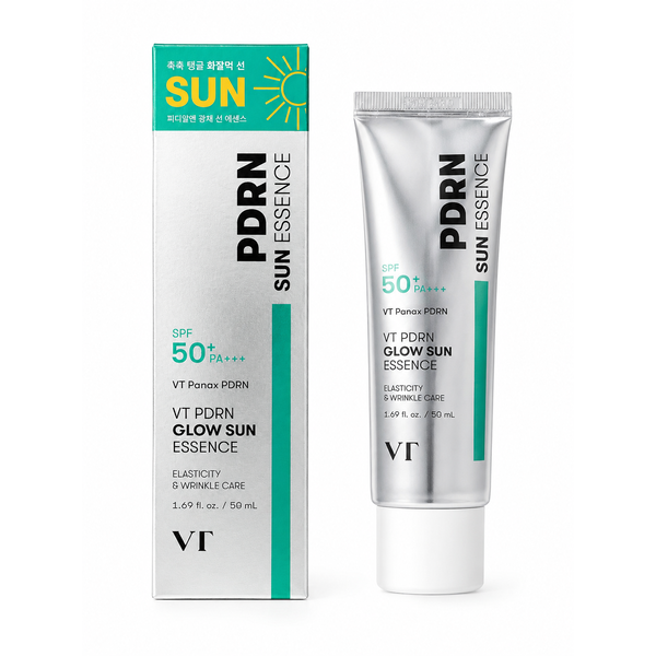 Сонцезахисна зволожуюча есенція VT Cosmetics PDRN Glow Sun Essence SPF50+ PA+++/PA++++ з PDRN 50 мл - зображення 2