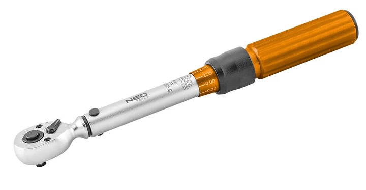 Динамометричний ключ 1/4 ", 5-25 Нм, комплект 21 шт NEO TOOLS (08-821) - Фото 3 Динамометричний ключ 1/4 ", 5-25 Нм, комплект 21 шт NEO TOOLS (08-821) - зображення 3