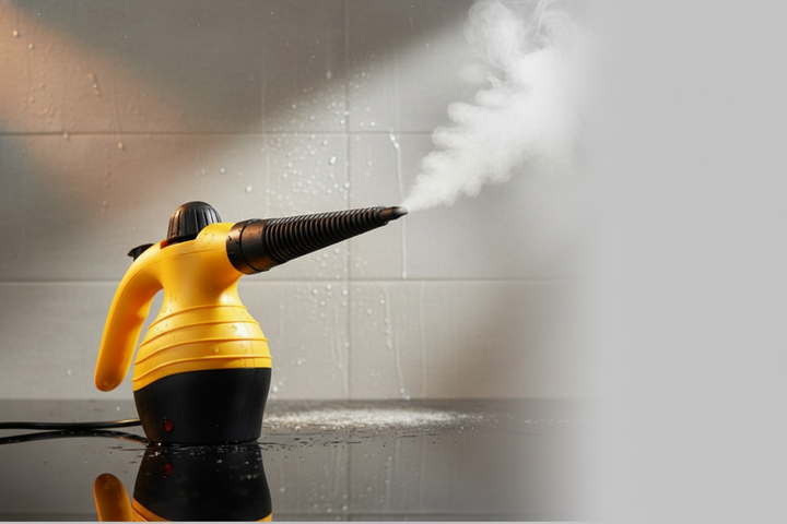 Пароочисник ручний Steam Cleaner DF-A001 1200 Вт 350 мл з насадками жовтий - зображення 2