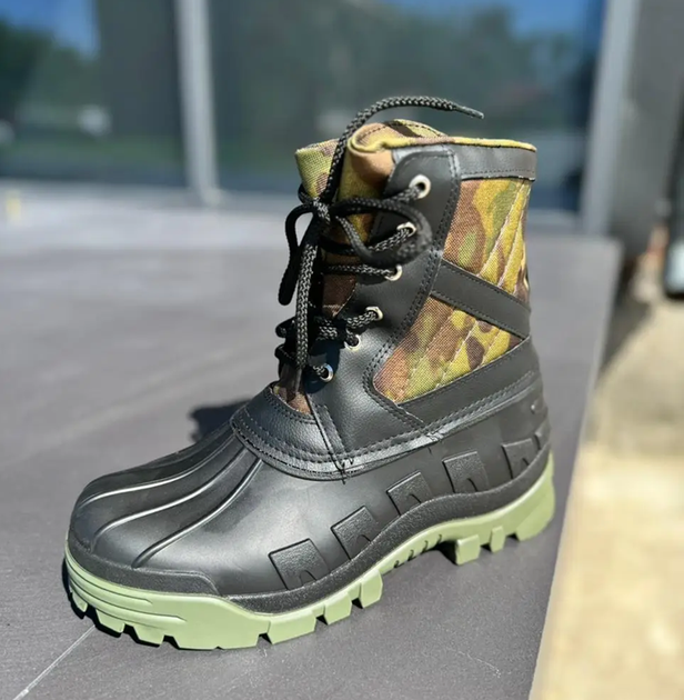Чоботи чоловічі зимові камуфляжні Оскар на овчині зі шнурівкою Cordura Premium Litma 39 - Фото 5 Чоботи чоловічі зимові камуфляжні Оскар на овчині зі шнурівкою Cordura Premium Litma 39 - изображение 5