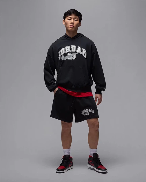 Шорти чоловічі Jordan MVP French Terry IB7272-010 чорні - M - изображение 6