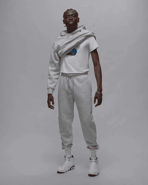 Штани чоловічі Jordan Brooklyn Fleece FV7277-050 сірі - L - изображение 5