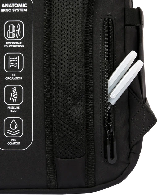 Рюкзак школьный YES TS-47M Blaze 40х30х17 см Black (5056574460059) - изображение 6