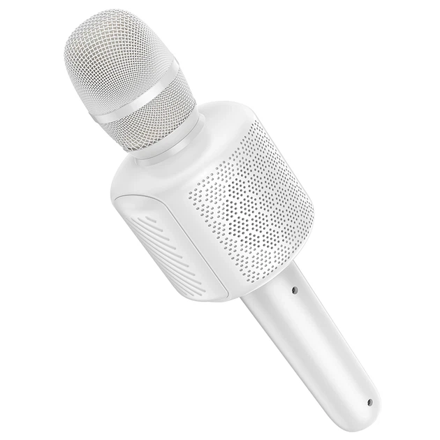 Портативная колонка микрофона Hoco L24 Shine Karaoke Microphone 5W White - Фото 4 Портативная колонка микрофона Hoco L24 Shine Karaoke Microphone 5W White - изображение 4
