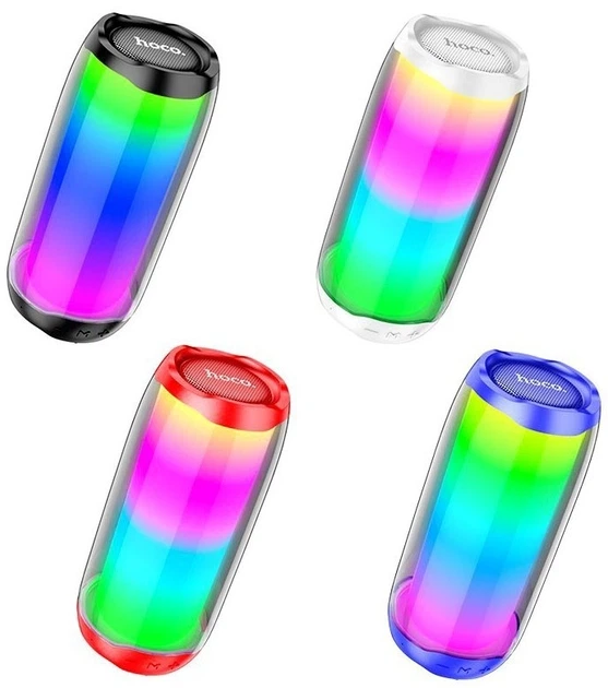 Портативная колонка Hoco HC8 Pulsating Colorful Luminous Wireless Speaker 10W Blue - изображение 6