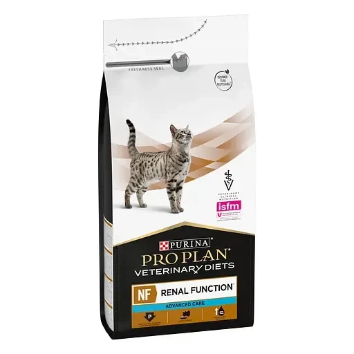 Сухий корм для котів при захворюваннях нирок Purina Pro Plan Veterinary Diets NF Renal Function, 1,5 кг - Фото 1 Сухий корм для котів при захворюваннях нирок Purina Pro Plan Veterinary Diets NF Renal Function, 1,5 кг - изображение 1