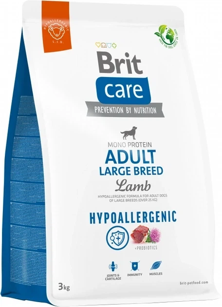 Brit Care Adult Large Breed Lamb Rice з ягням для собак великих порід 3 кг - Фото 1 Brit Care Adult Large Breed Lamb Rice з ягням для собак великих порід 3 кг - зображення 1