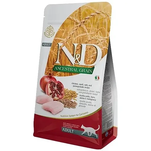 Farmina N&D Low Grain Cat Chicken&Pomegranate Adult, курка та гранат, 1,5 кг - Фото 1 Farmina N&D Low Grain Cat Chicken&Pomegranate Adult, курка та гранат, 1,5 кг - изображение 1