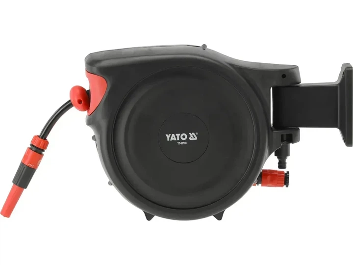 Шланг поливальний YATO YT-90100 1/2" 15 м на самозмотувальній котушці з розпилювачем - Фото 2 Шланг поливальний YATO YT-90100 1/2" 15 м на самозмотувальній котушці з розпилювачем - зображення 2