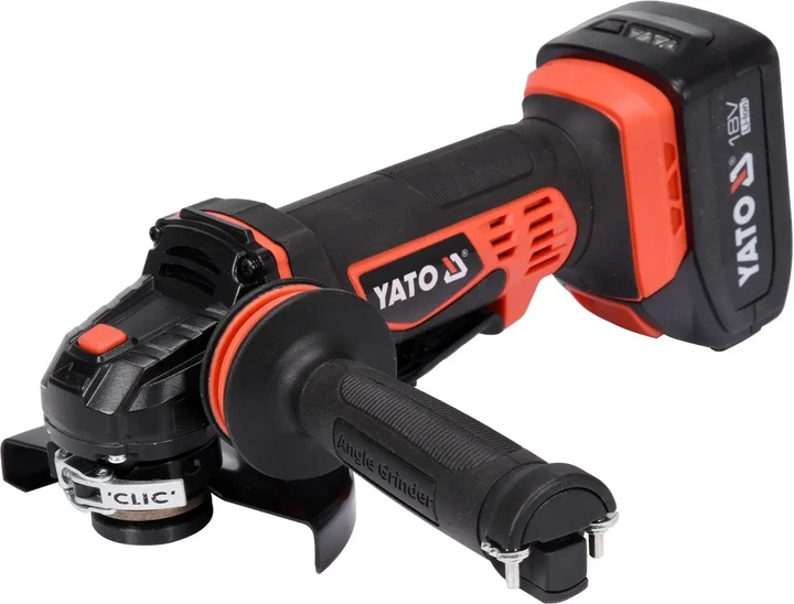 Угловая шлифовальная машина аккумуляторная YATO YT-82828 18В 125 мм 2x3Ah - изображение 3