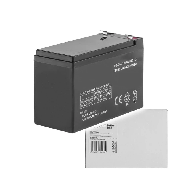 Свинцово-кислотный аккумулятор для опрыскивателя (12 V) SPR-1 Procraft 12В 8АГ (12V_8Ah_Pr) - Фото 1 Свинцово-кислотный аккумулятор для опрыскивателя (12 V) SPR-1 Procraft 12В 8АГ (12V_8Ah_Pr) - изображение 1