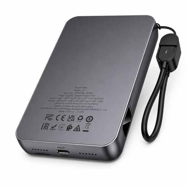 Ретро консоль Hoco Q47 — 1500 игр и power bank - Фото 4 Ретро консоль Hoco Q47 — 1500 игр и power bank - изображение 4