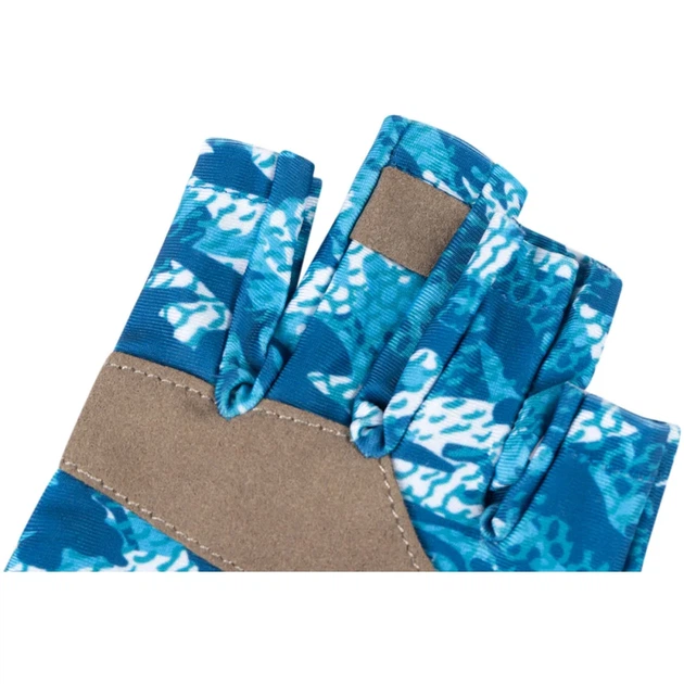 Рукавички Favorite Solar Fishing Gloves 5 Cut S/M к:white/blue - зображення 4
