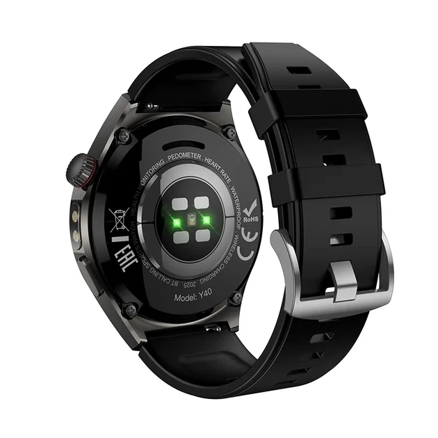 Смарт-годинник HOCO Y40 38mm. 315 mAh. IP68 Smart watch(call version) Black 6942007672078 - изображение 6