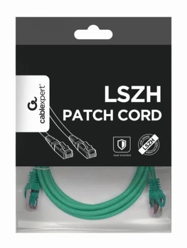 Патч-корд 3 м, S/STP, Green, Cablexpert, Cat.6a, Cu, LSZH (PP6A-LSZHCU-G-3M) - изображение 4