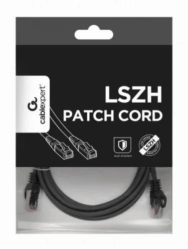 Патч-корд 0.25 м, S/STP, Black, Cablexpert, Cat.6a, Cu, LSZH (PP6A-LSZHCU-BK-0.25M) - Фото 2 Патч-корд 0.25 м, S/STP, Black, Cablexpert, Cat.6a, Cu, LSZH (PP6A-LSZHCU-BK-0.25M) - изображение 2