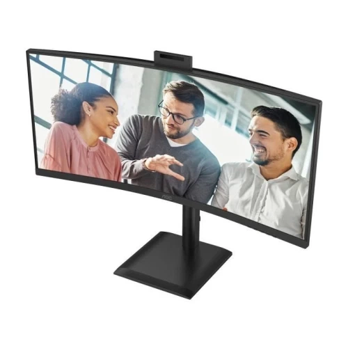Монітор вигнутий 34" AOC CU34E4CW, Black - Фото 3 Монітор вигнутий 34" AOC CU34E4CW, Black - зображення 3