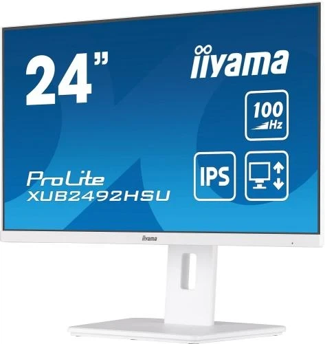 Монітор 23.8" Iiyama XUB2492HSU-W6, White - зображення 2