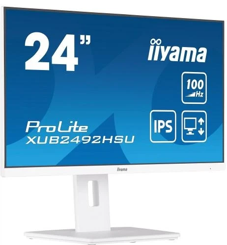 Монітор 23.8" Iiyama XUB2492HSU-W6, White - зображення 3