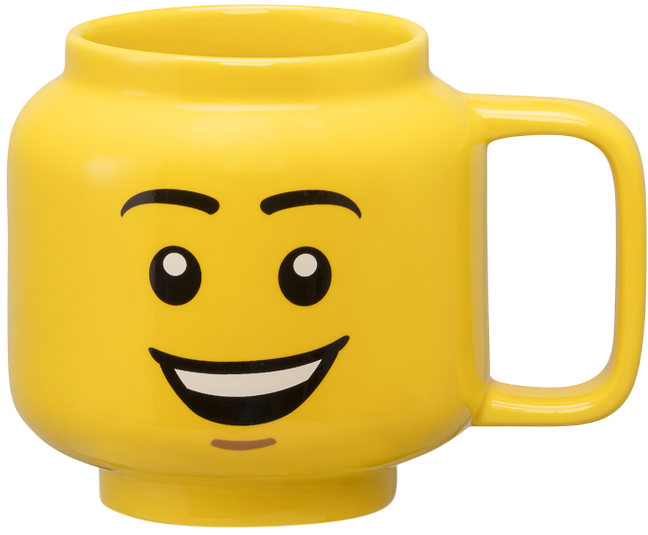 Керамическая кружка LEGO Iconic Happy Boy 255 мл Желтая (5711938247751) - Фото 1 Керамическая кружка LEGO Iconic Happy Boy 255 мл Желтая (5711938247751) - изображение 1
