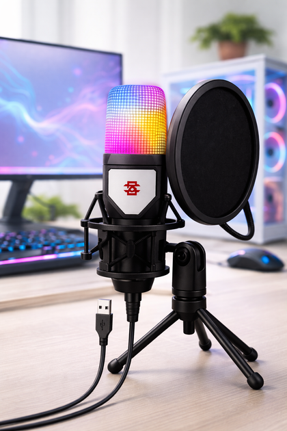 Игровой микрофон для ПК и приставки с RGB подстветкой - изображение 3