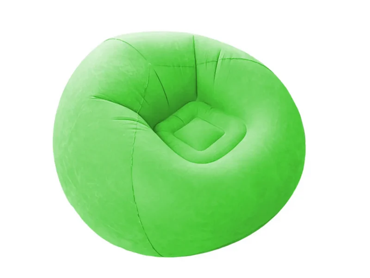 Надувное кресло-мешок 110×110×85 смI nflatable Sofa / Зеленый - изображение 5