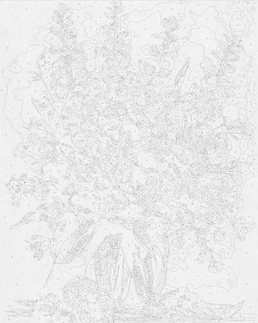 Картина за номерами Квіти. Чарівний букет © 40*50 см Орігамі - зображення 2