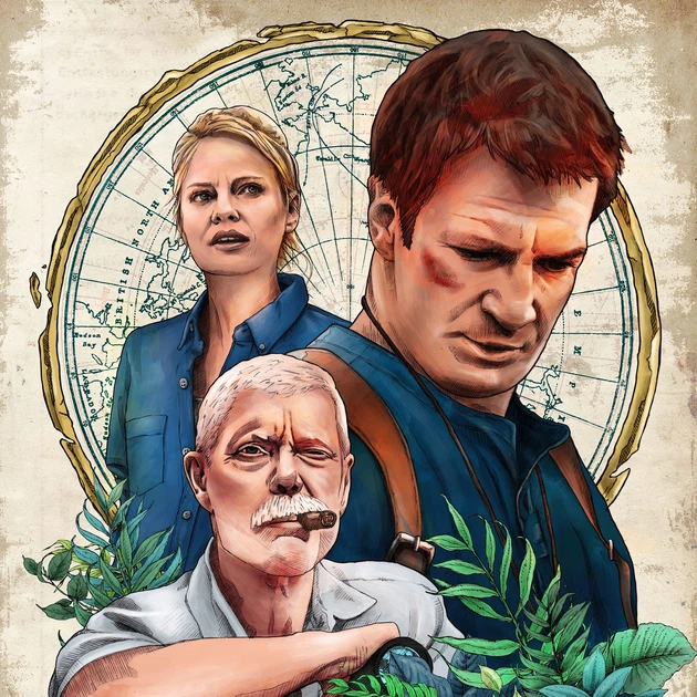 Интерьерная картина Анчартед, Uncharted, декор комнаты геймера, 40×30 см (id2886) - изображение 3