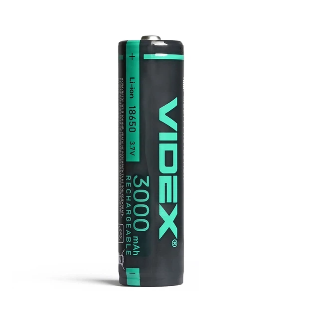 Аккумулятор Videx литий-ионный 18650-P (защита) 3000mAh color box/1шт 18650-P/3000/1CB 24450 - изображение 2