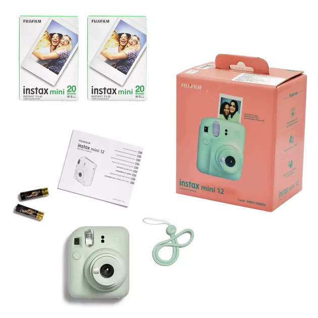 Бокс №3 Фотокамера Fujifilm Instax Mini 12 Mint Green + фотобумага 2х20 (16806119_set) - изображение 6