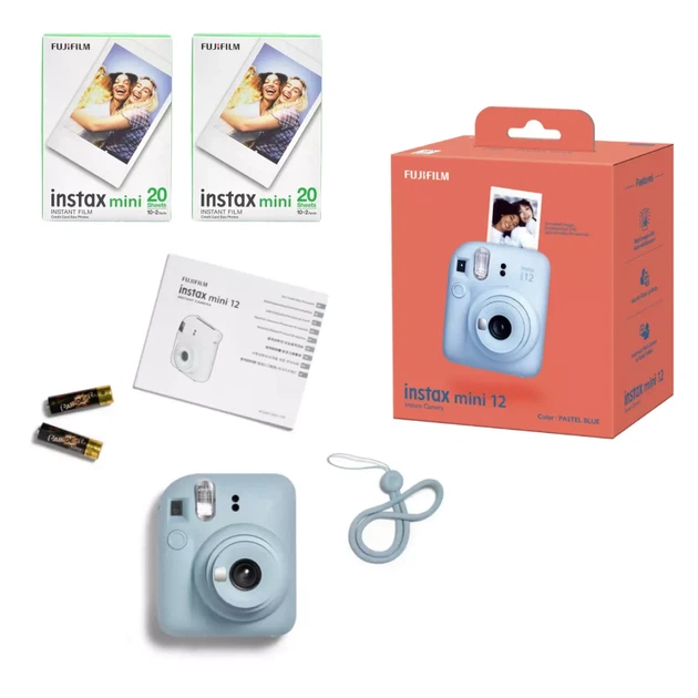 Бокс №1 Фотокамера Fujifilm Instax Mini 12 Pastel Blue + фотобумага 2х20 (16806092_set) - изображение 5