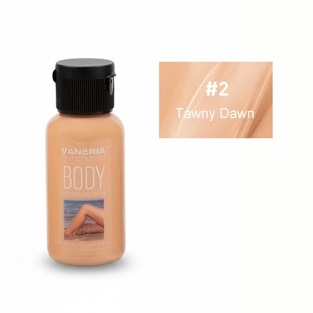 Консилер для тела и ног Vaneria Body Concealer Cream 45 г, Тон 2 Tawny Dawn - Фото 1 Консилер для тела и ног Vaneria Body Concealer Cream 45 г, Тон 2 Tawny Dawn - изображение 1